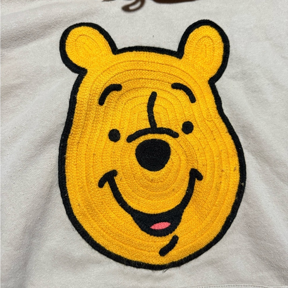 DISNEY Winnie the Pooh Cream Hoodie with Yellow Winnie the Pooh Design, size XXL - Picture 2 of 5